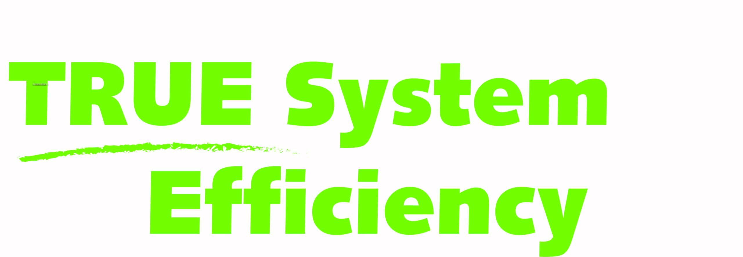 True System Efficiency Tagline
